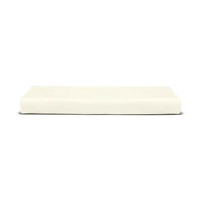 ths giza cotton queen flat bed sheet ivory