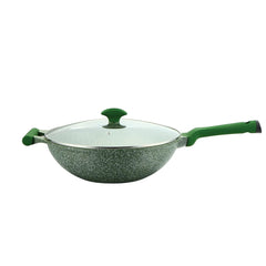 Prestige Essentials Granite 32cm Wok Pan With Lid