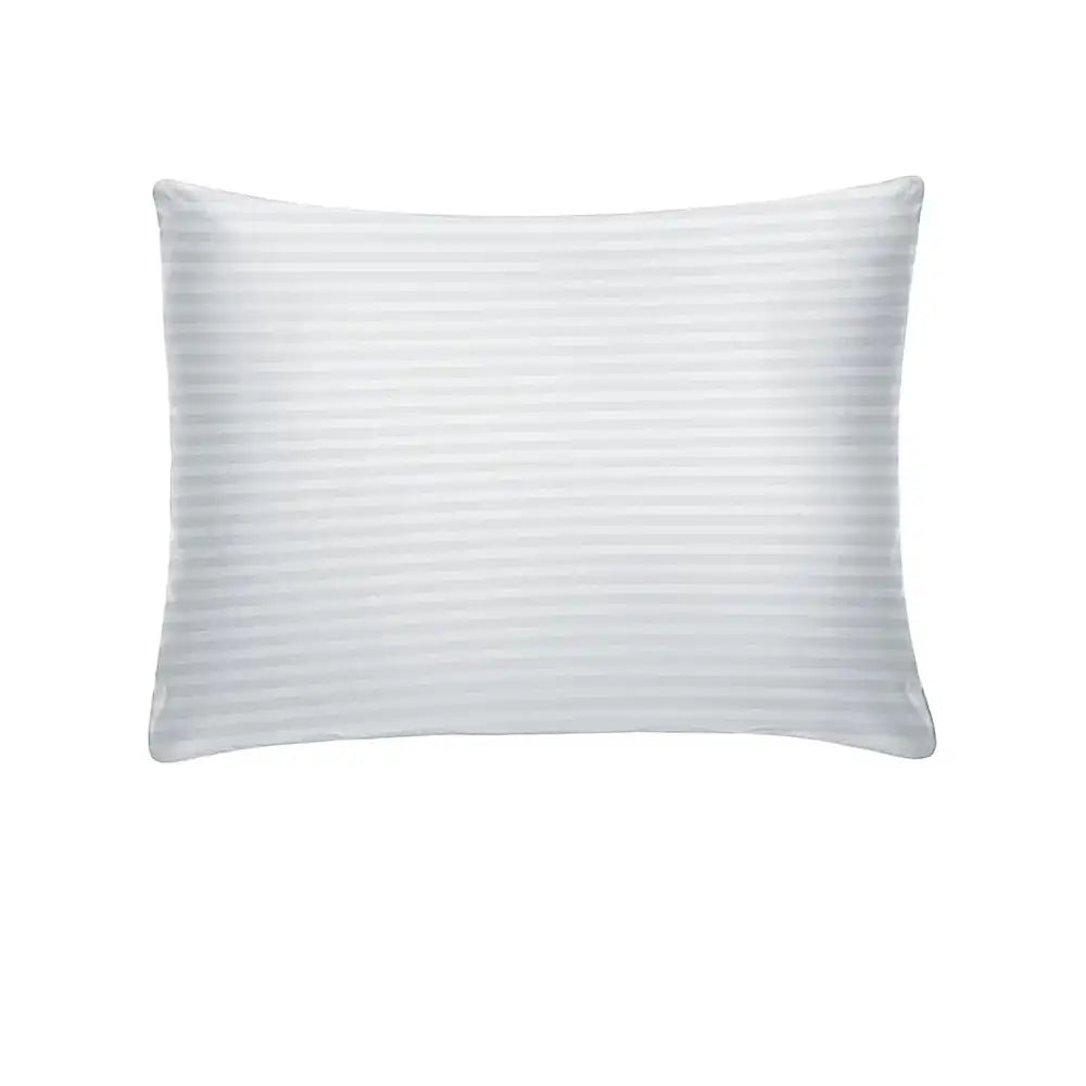 ths zen stripes single cotton pillowcase silver grey