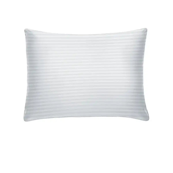 ths zen stripes single cotton pillowcase silver grey