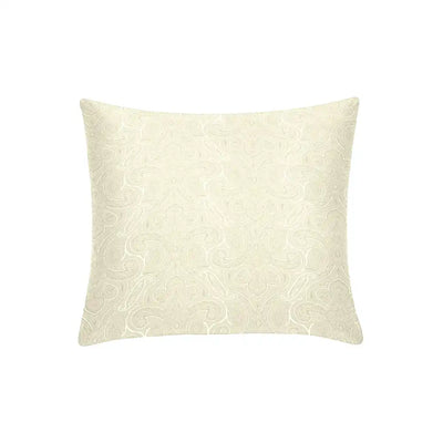 ths elysian paisley small cushion cover ivory