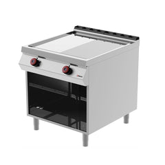 Desco Electric Grill on Open Cabinet Double Plate Grooved, 2 Plates, 15 kW, 80 x 90 x 90 cm