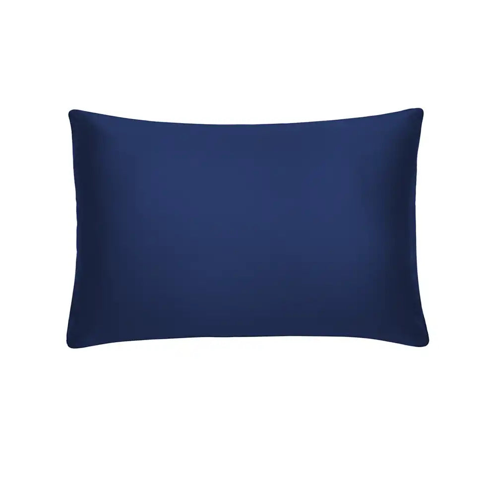 ths giza cotton single oxford pillow cover indigo blue