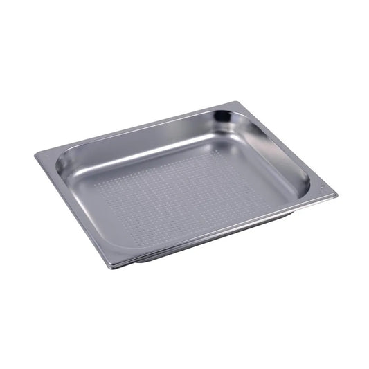 THS Stainless Steel Perforated GN 1/2 Pan, Height 6.5cm