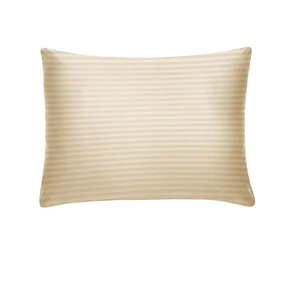 ths zen stripes cotton oxford pillow cover pair beige