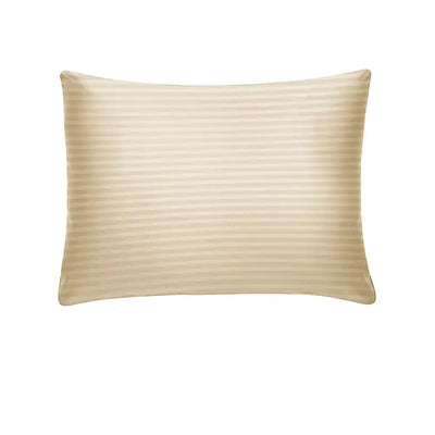 ths zen stripes single cotton pillowcase beige