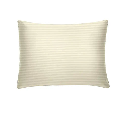 THS Zen Stripes Cotton Oxford Pillow Cover Pair Ivory