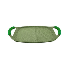 Prestige Aluminium 36 cm Granite Non-Stick 2 Handle Grill Pan, Green