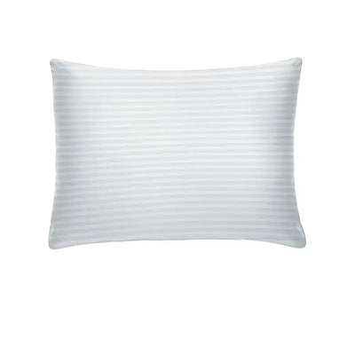 ths zen stripes single cotton oxford pillow cover silver grey