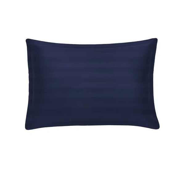 ths eternal stripes single cotton pillowcase navy blue