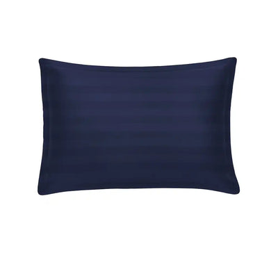 ths eternal stripes single cotton pillowcase navy blue