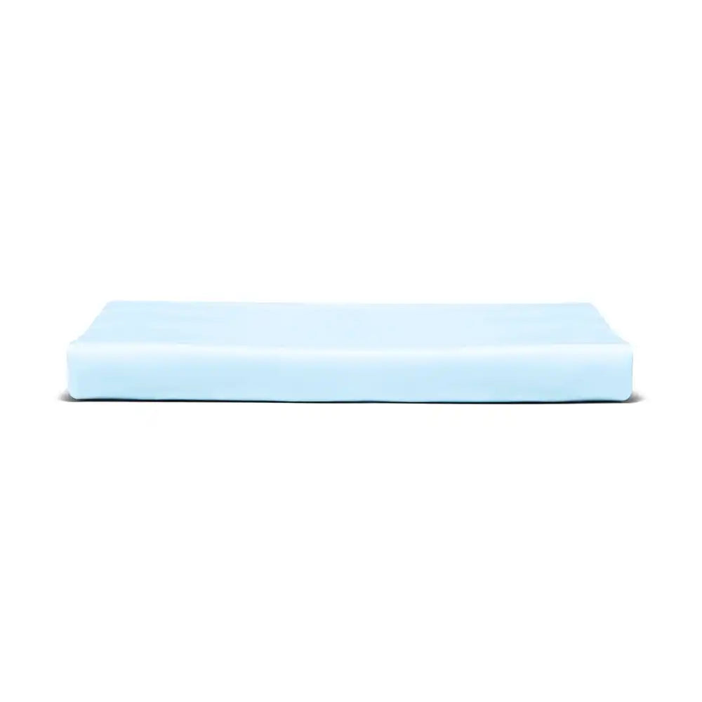 ths giza cotton double flat bed sheet baby blue