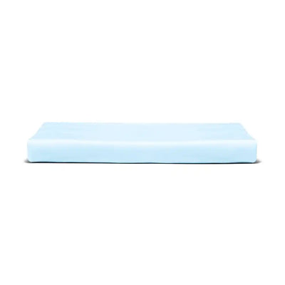 ths giza cotton double flat bed sheet baby blue