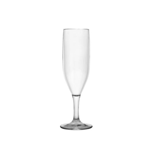 Tribeca Premium  Polycarbonate Pc Clear Champagne Glass 180 ml, BOX QUANTITY 24 PCS