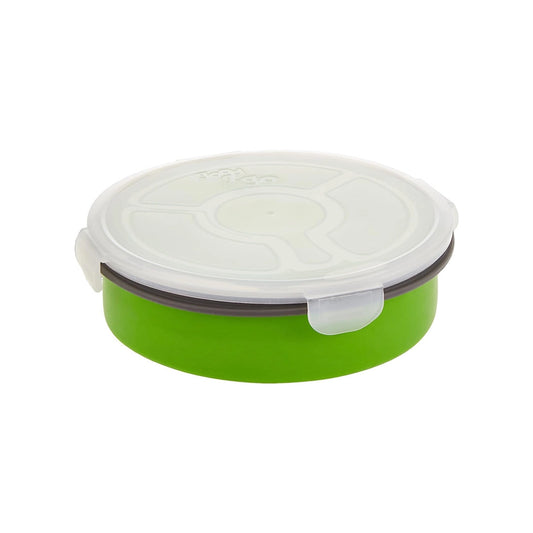 good-2-go-silicone-1-8-l-round-storage-container-with-compartments-green