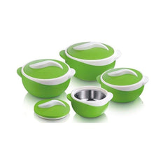 Winsor stainless steel Plastic Parisa Matt Set of 4, Green