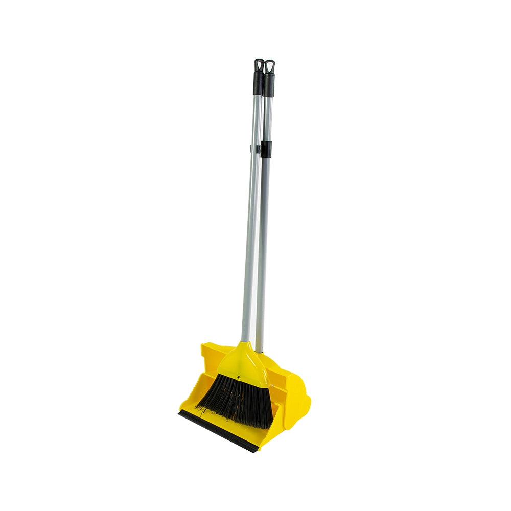 THS MR825 Long Handle Dust Pan Set Yellow