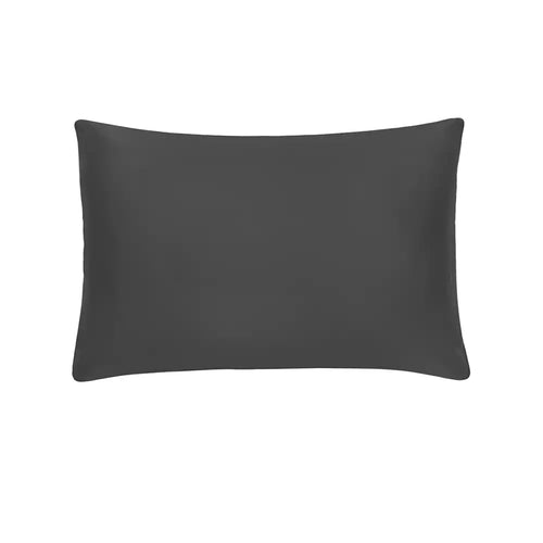 THS Giza Cotton Pillowcase Pair Charcoal Grey