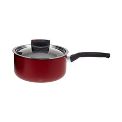 Prestige Safecook 0.9L aluminum Saucepan,Red