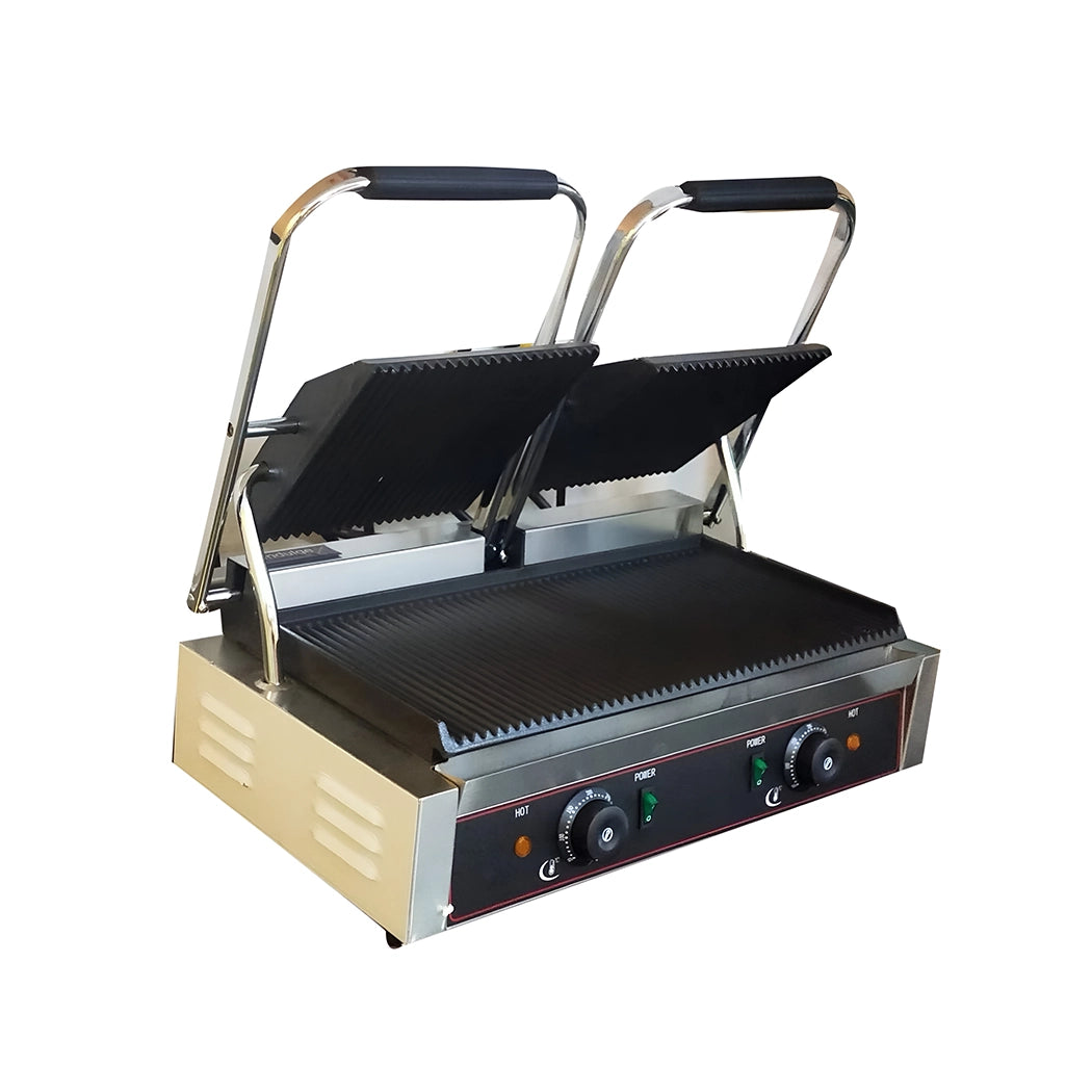 THS Electric Sandwich Griller Double Head, 1.8 + 1.8 kW, 58 x 40 x 21 cm