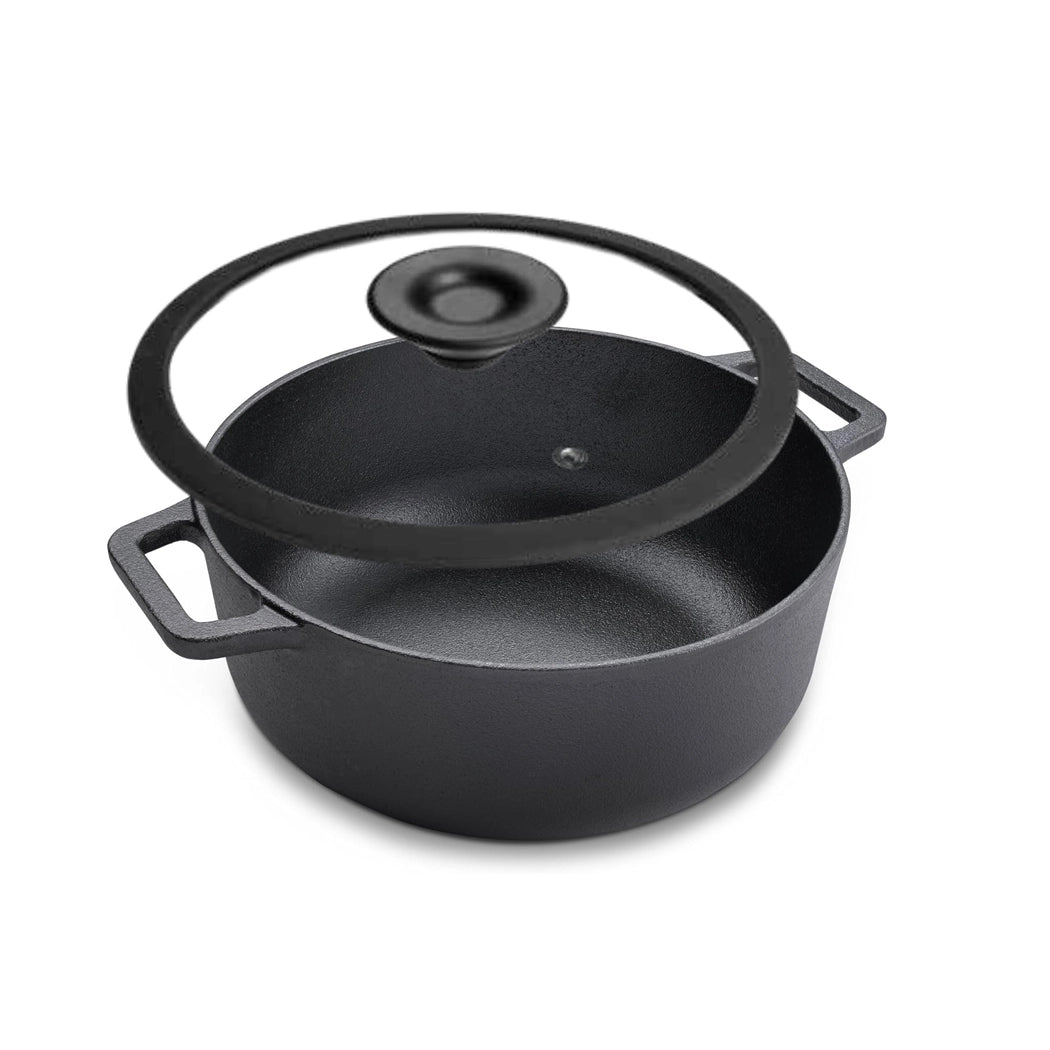 prestige-cast-iron-24-cm-induction-casserole-cooking-pot-with-glass-lid-black