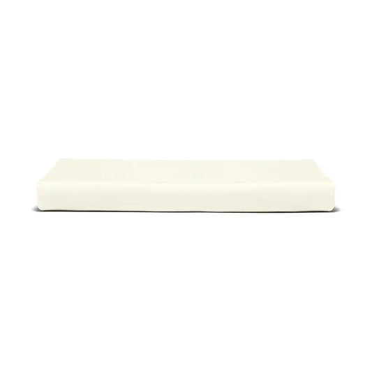 ths giza cotton king flat bed sheet ivory