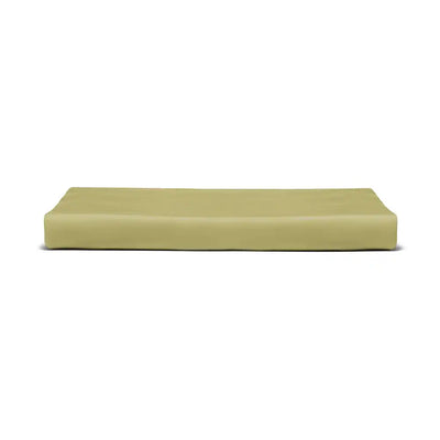 ths giza cotton double flat bed sheet sage green