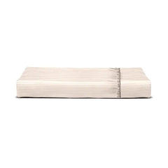 THS Zen Stripes King Fitted Cotton Bed Sheet Beige