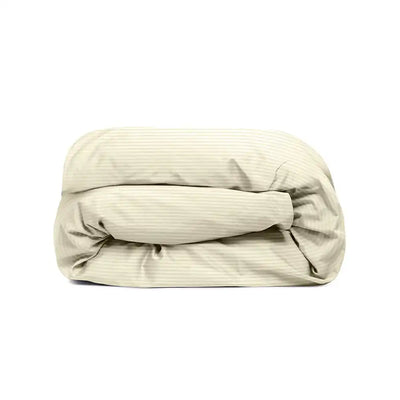 ths zen stripes double full duvet cover ivory