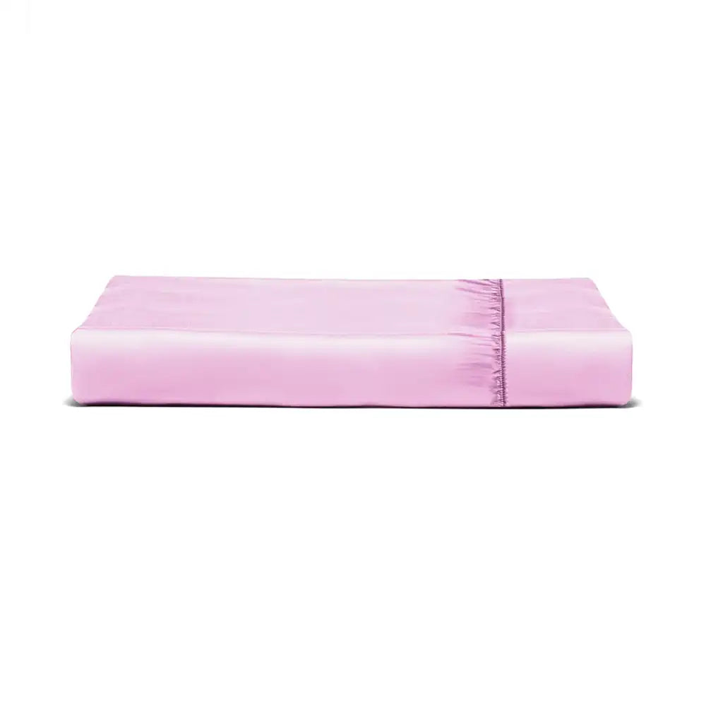 ths giza cotton double fitted bed sheet mauve