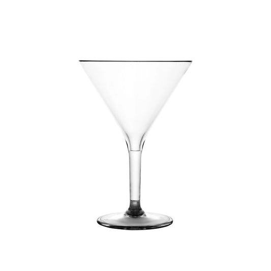 Tribeca Premium Polycarbonate Pc Clear Martini Glass 200 ml, BOX QUANTITY 48 PCS