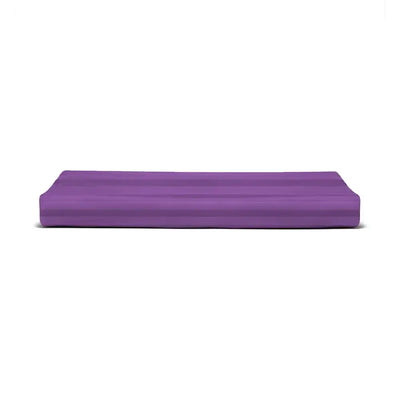 ths eternal stripes queen cotton flat bed sheet purple