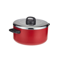 Prestige Aluminum 10L Classique NonStick Stockpot Casserole, Red