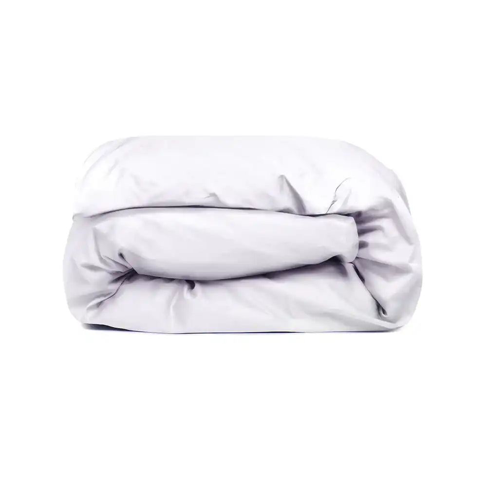 ths giza cotton single duvet cover white