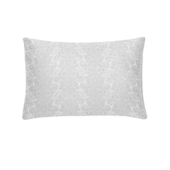 THS Elysian Paisley Jacquard Cotton Pillowcase Pair Grey