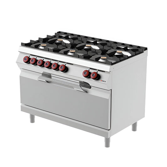 Desco Electric Cooker 6 Plates with Oven, 31.2 kW, 120 x 90 x 90 cm