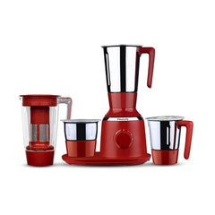 Butterfly Spectra Mixer Grinder 750 W, Set of 4 Jars, Red