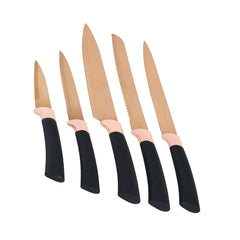 Winsor Stainless Steel Non Stick Knife, Set of 6, Black