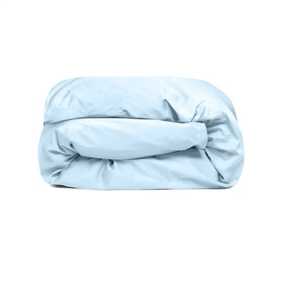 ths giza cotton double queen duvet cover baby blue