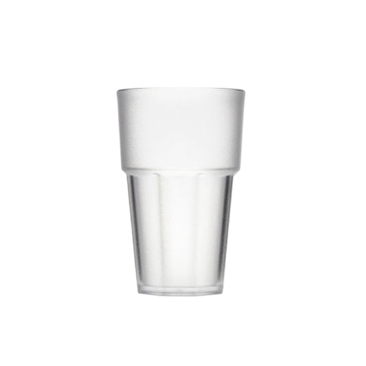 Tribeca Casablanca Stackable  Polycarbonate Pc Clear Frosted Tumber 300 ml, BOX QUANTITY 100 PCS