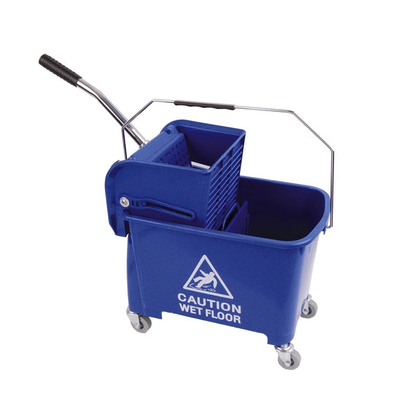 THS Mini Mop Bucket with Wringer, Blue ,20 L