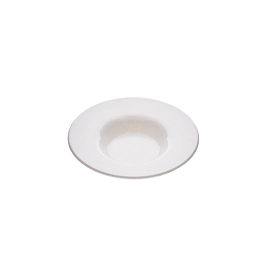 Tribeca Polycarbonate White Espresso Saucer 70 ml, BOX QUANTITY 72 PCS