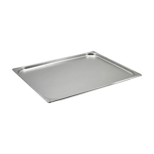 Viraj Stainless Steel GN 2/1 Pan, Height 2CM