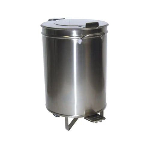 Inox Piave IP0005 Waste Bin With Pedal Opening Lid, Capacity 75 L, 60.5 x 45 cm