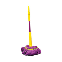 THS Microfiber Magic Twist Mop, Purple, 15 pcs