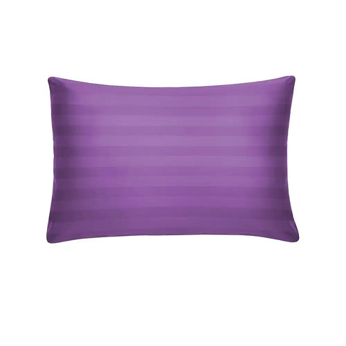 THS Eternal Stripes Cotton Pillowcase Pair Purple