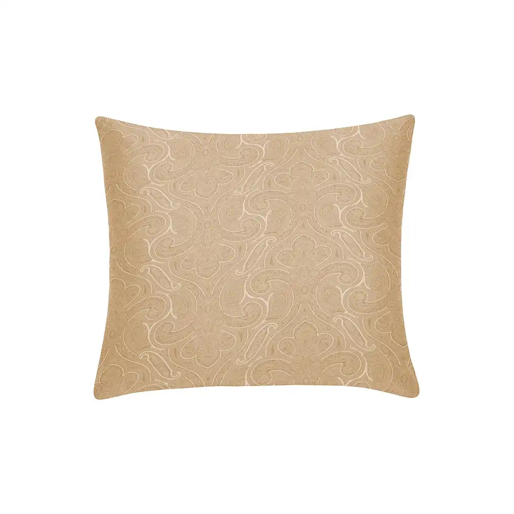 ths elysian paisley large cushion cover gold