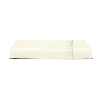 ths giza cotton single xl fitted bed sheet ivory