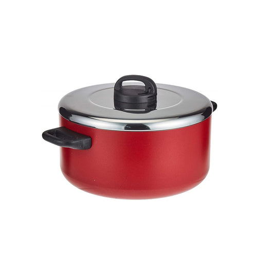 prestige-stainless-steel-8l-classique-casserole-red