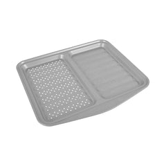 Prestige Carbon Steel Dual Oven Tray, Silver